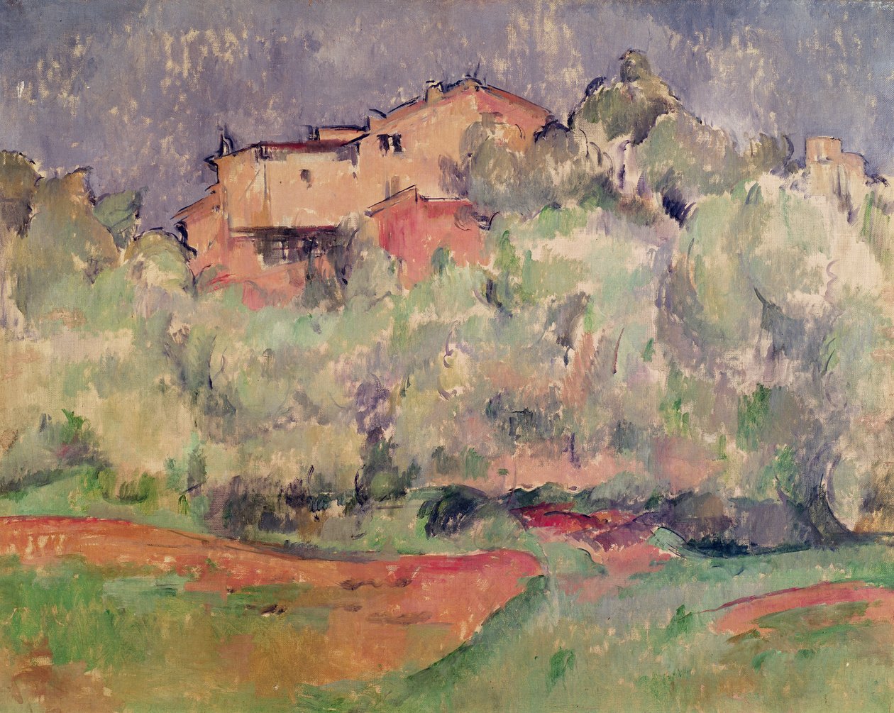 Huset ved Bellevue, 1888-92 af Paul Cézanne