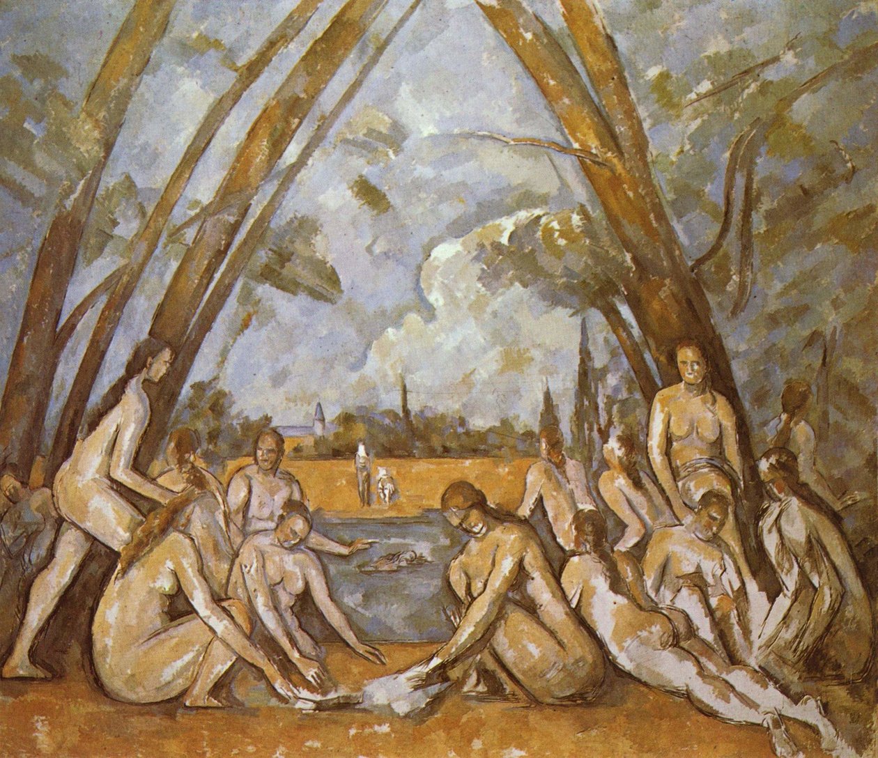 De store badegæster af Paul Cézanne
