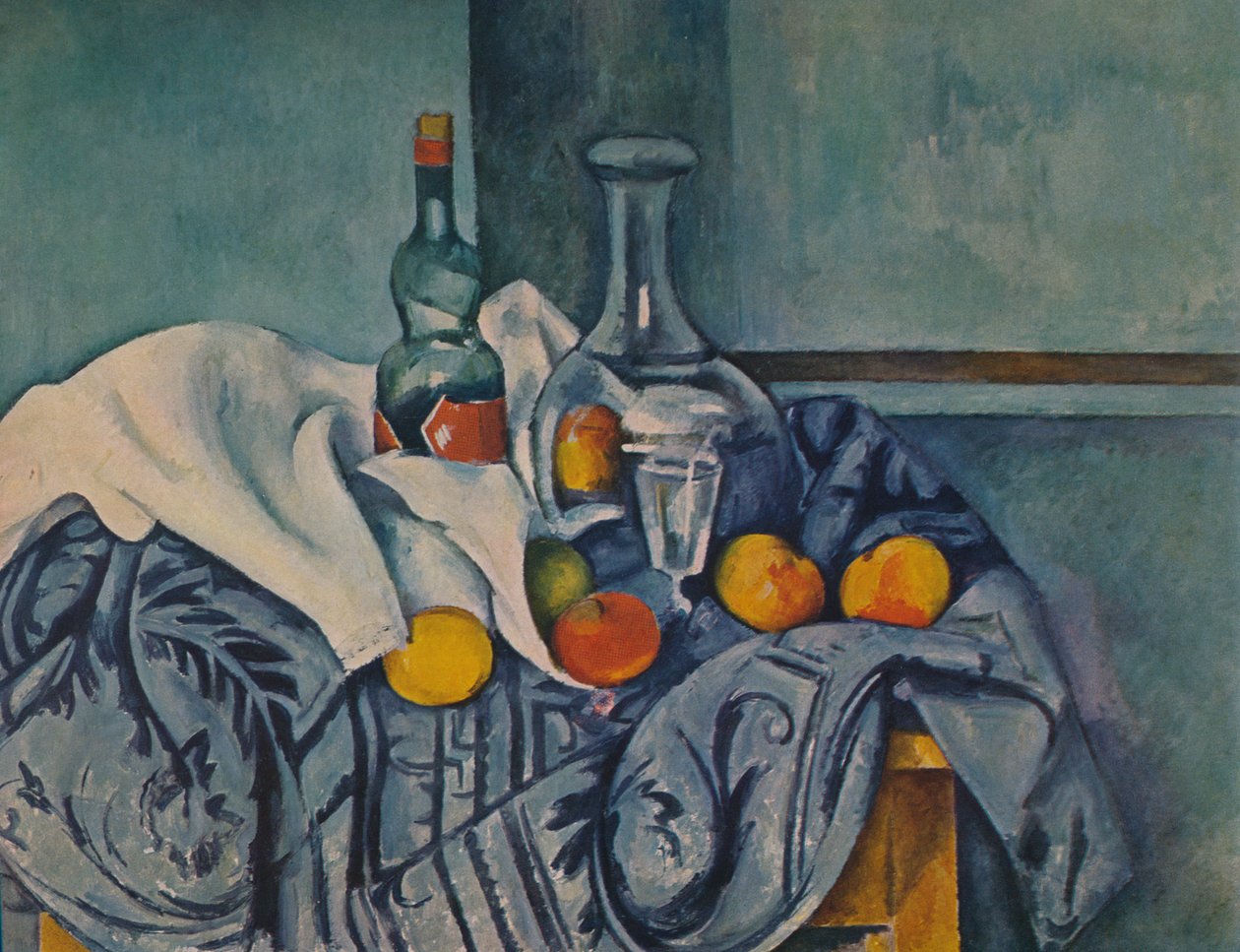 Pebermynteflasken, 1893-1895 af Paul Cézanne