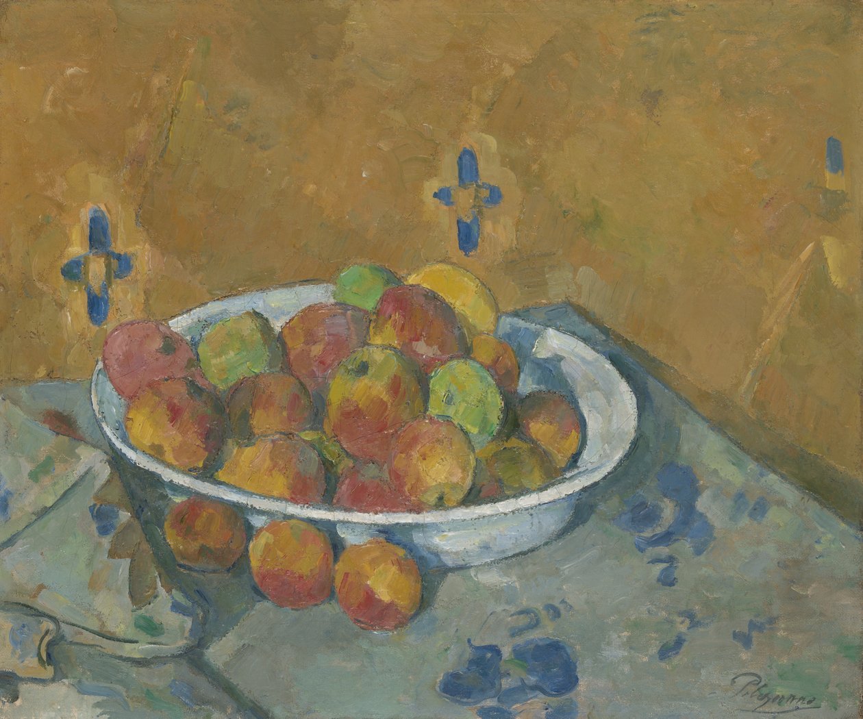 Tallerkenen med æbler af Paul Cézanne