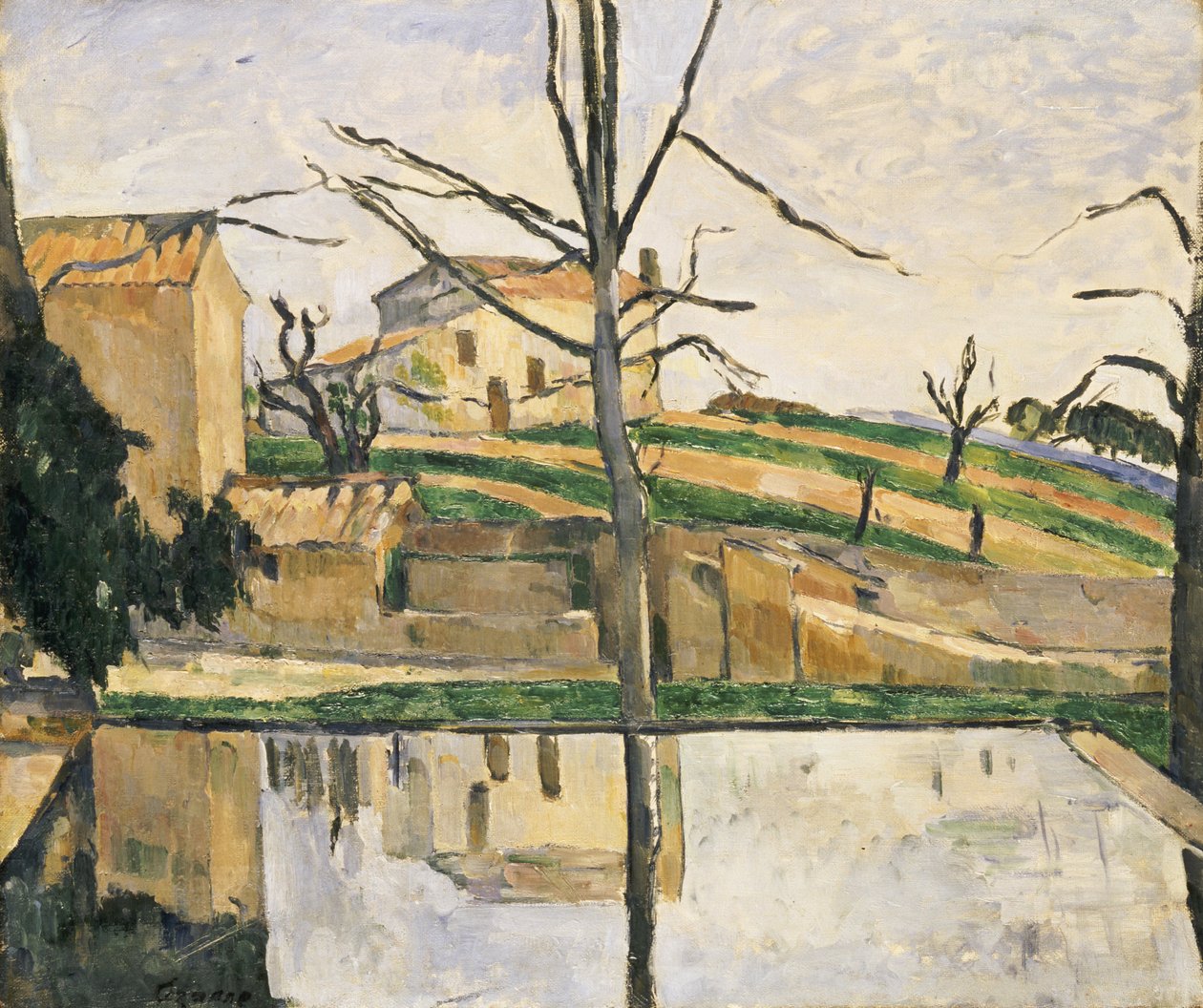 Poolen ved Jas de Bouffan, ca. 1878 af Paul Cézanne