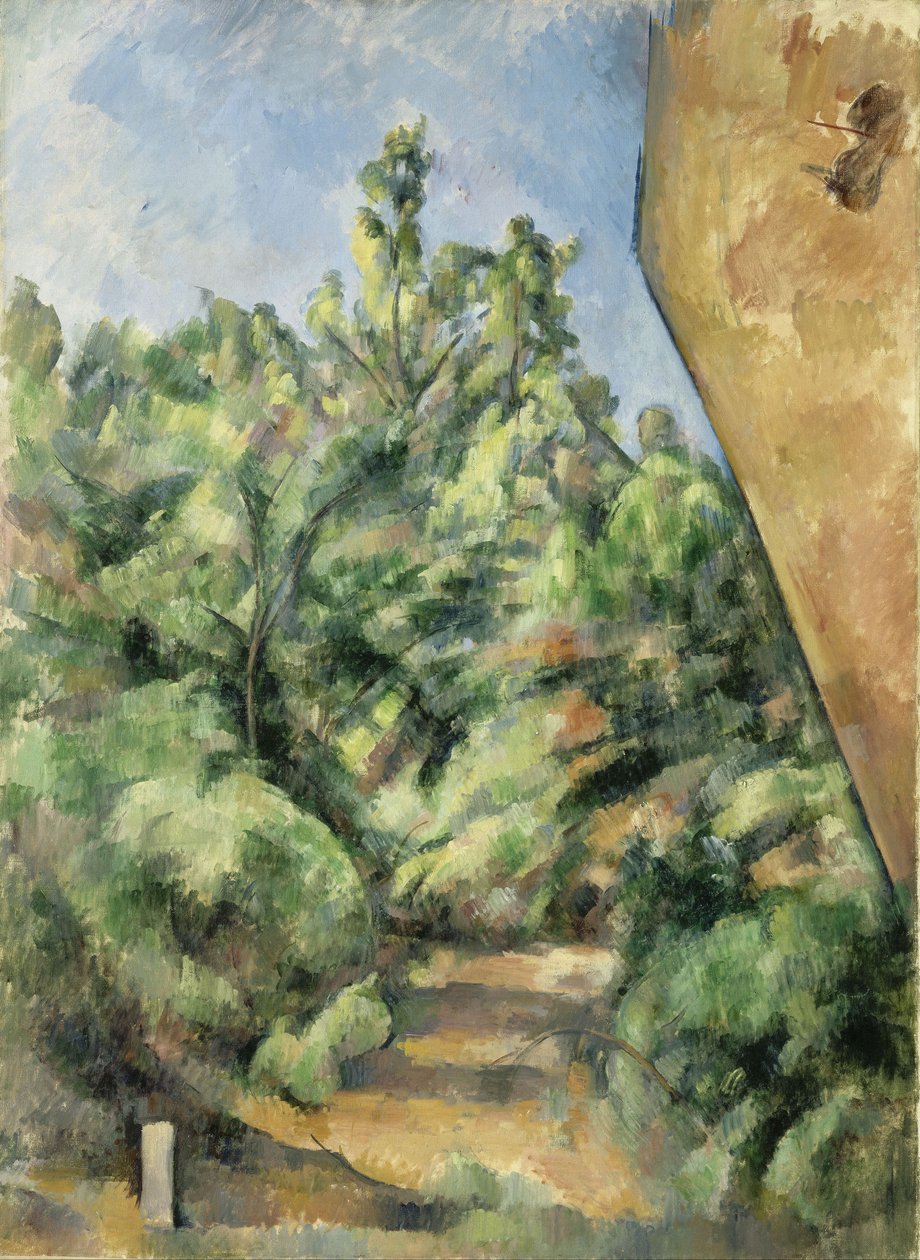 Den røde klippe af Paul Cézanne