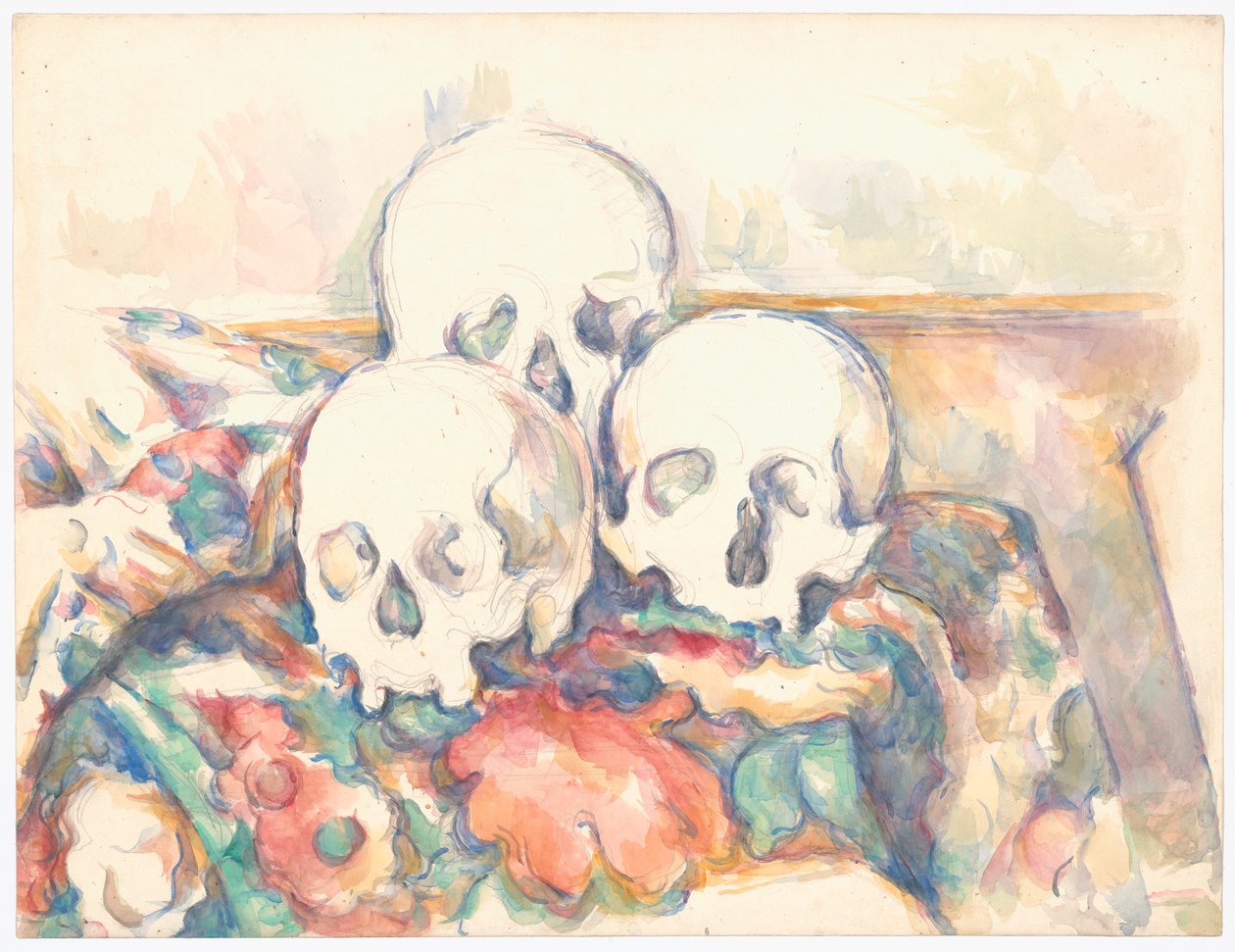 De tre kranier af Paul Cézanne