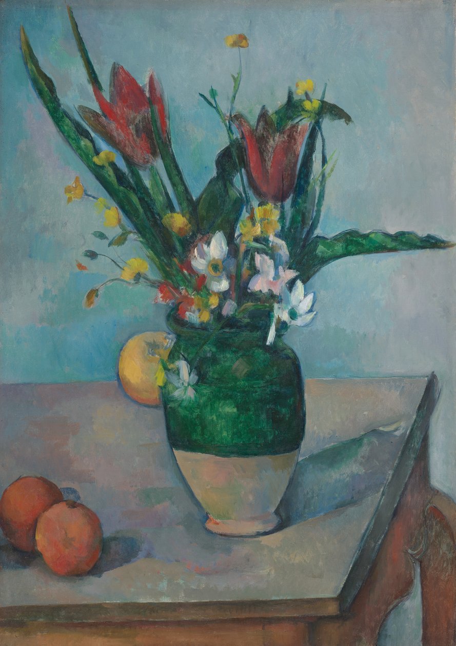 Vasen med tulipaner af Paul Cézanne