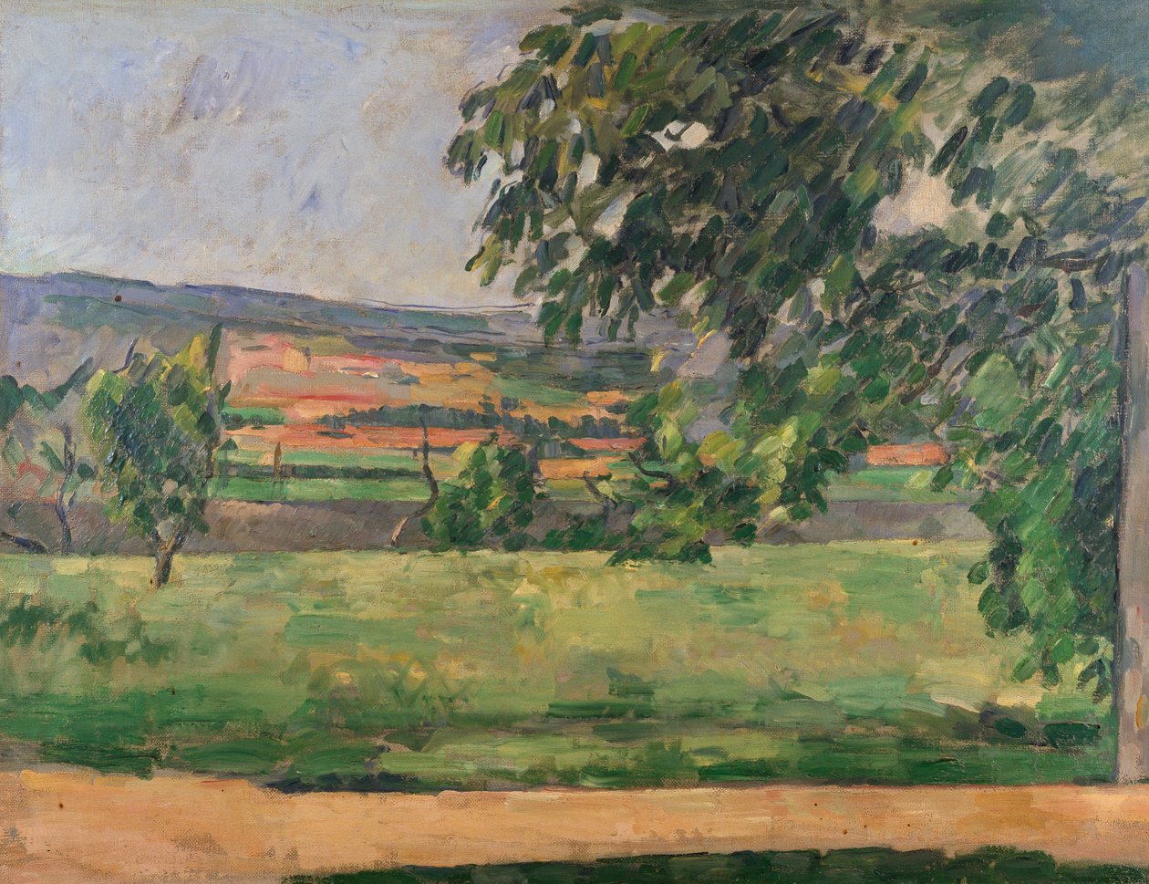Udsigt fra Jas de Bouffan, 1875-76 af Paul Cézanne