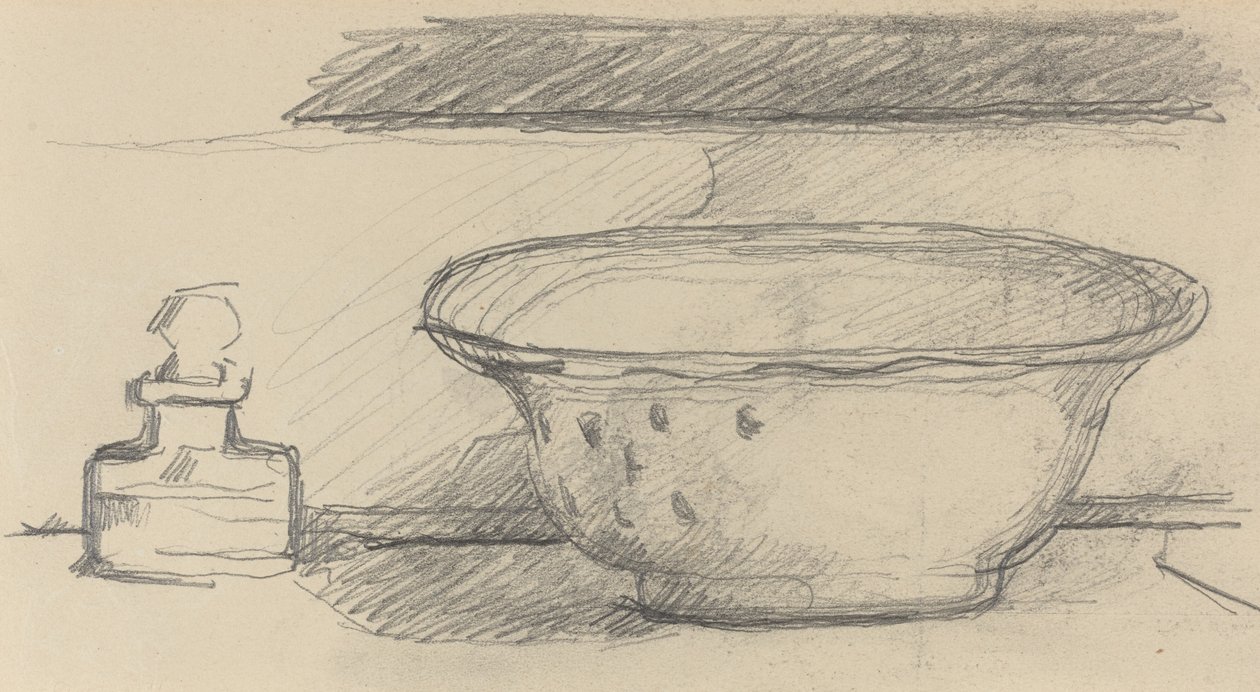 Håndvask og duftflaske [recto], 18771881. af Paul Cézanne