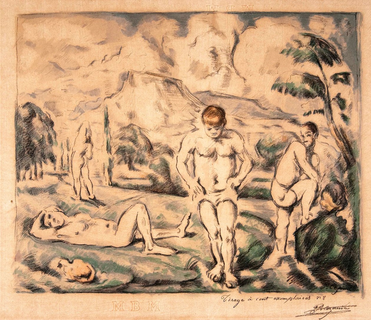 De store Badegæster af Paul Cézanne, Auguste Clot