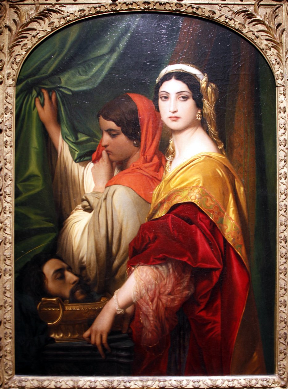 Herodias med lederen af Johannes Døberen - Paul Delaroche af Paul Delaroche