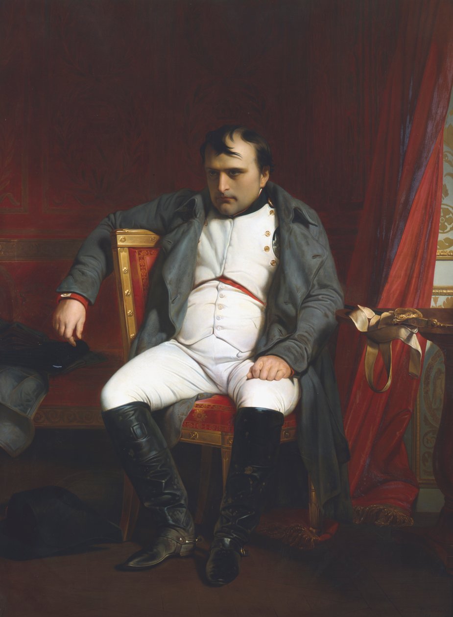 Napoleon ved Fontainebleau under den første abdikation - 31. marts 1814, 1845 af Paul Delaroche