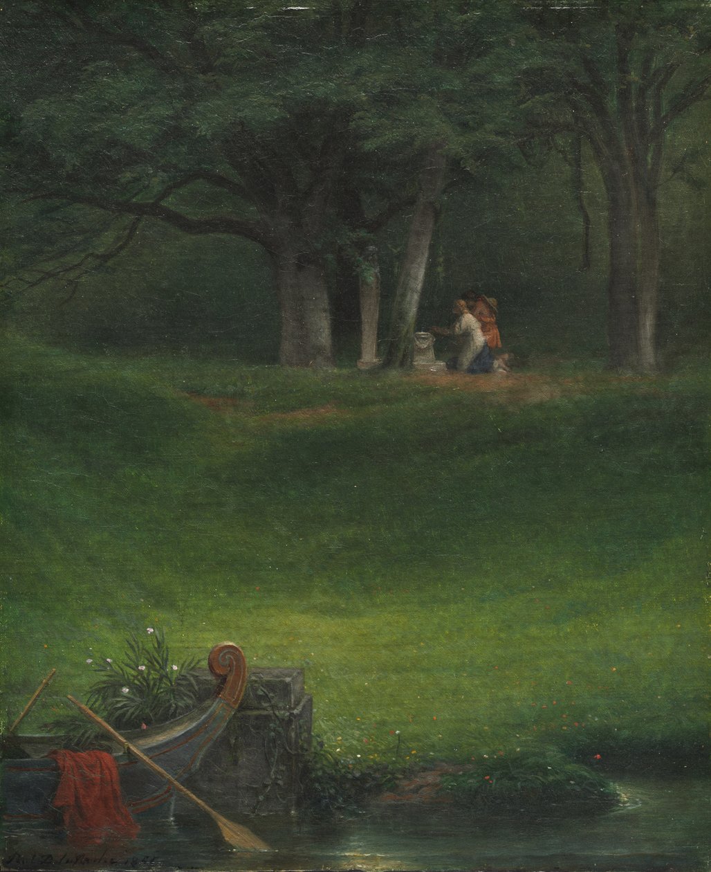 Offer til Gud Pan, 1855. af Paul Delaroche