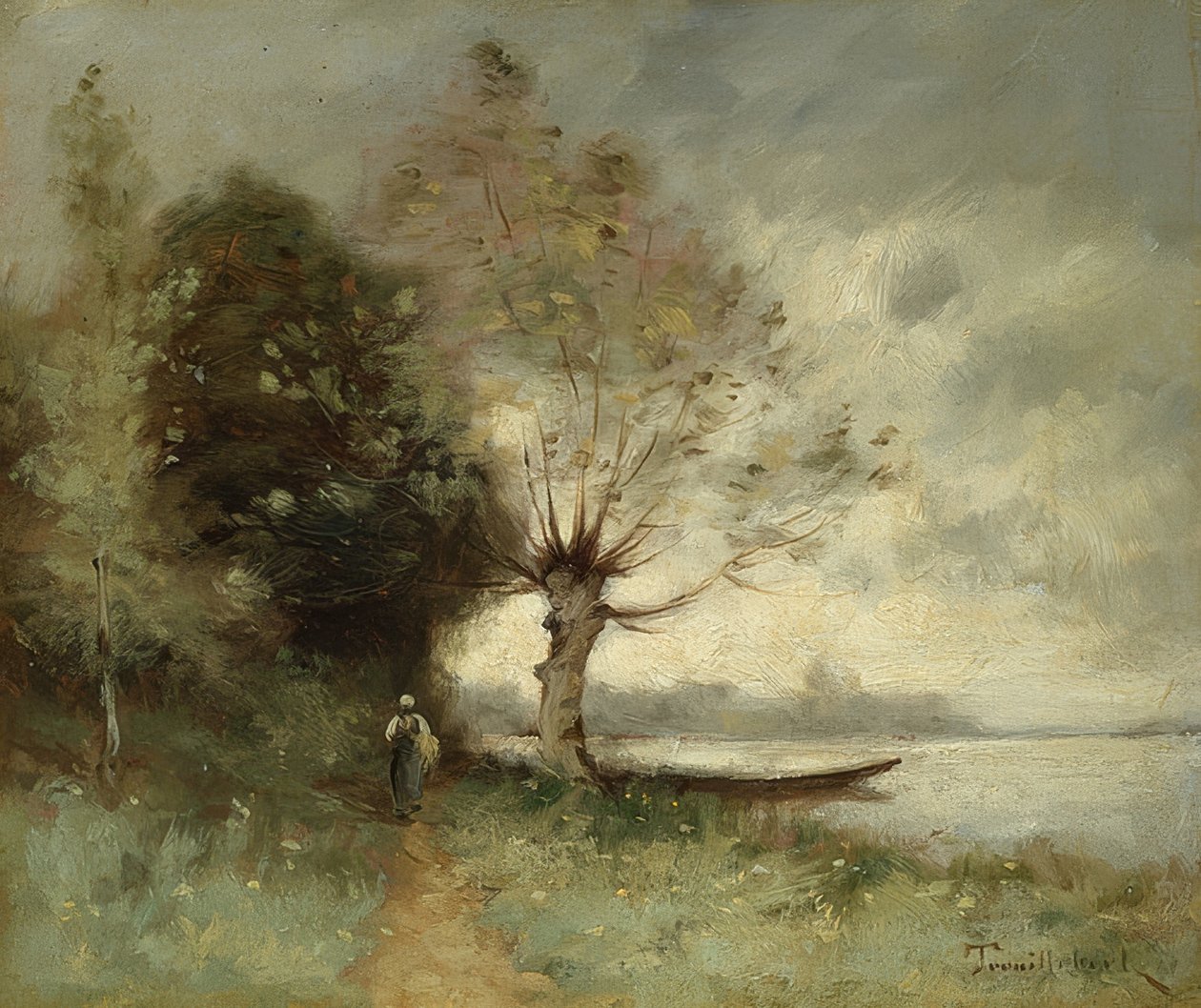 Loirebredden nær Chouze. 1893 af Paul Desire Trouillebert