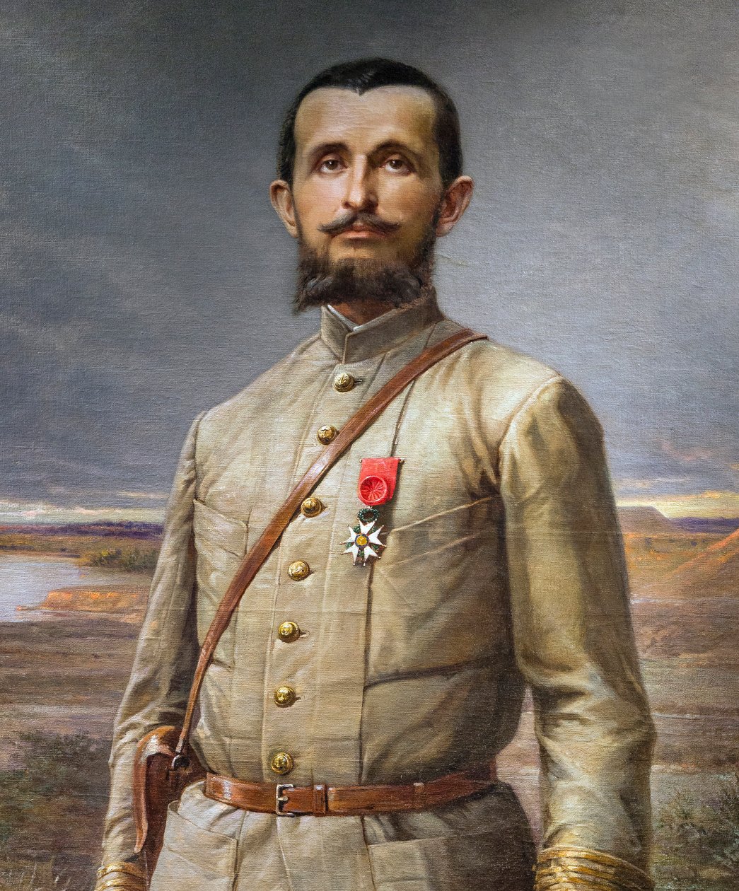detalje af maleriet "" Commander Marchand"" (Jean Baptiste - Jean-Baptiste Marchand af Paul Dominique Philippoteaux