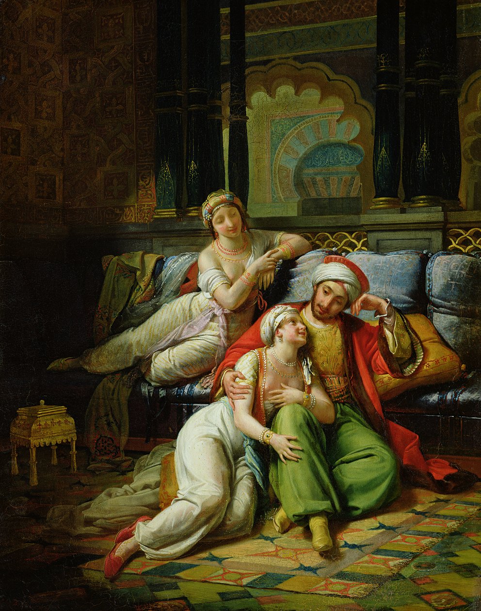 Scheherazade (olie på lærred) af Paul Emile (1794 1874) Detouche