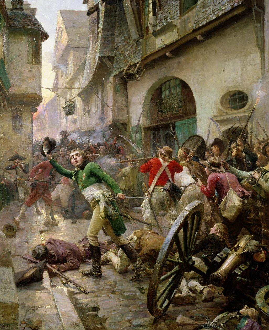 Henri de La Rochejaquelein (1772-94) ved slaget ved Cholet, 17. oktober 1793 af Paul Émile Boutigny