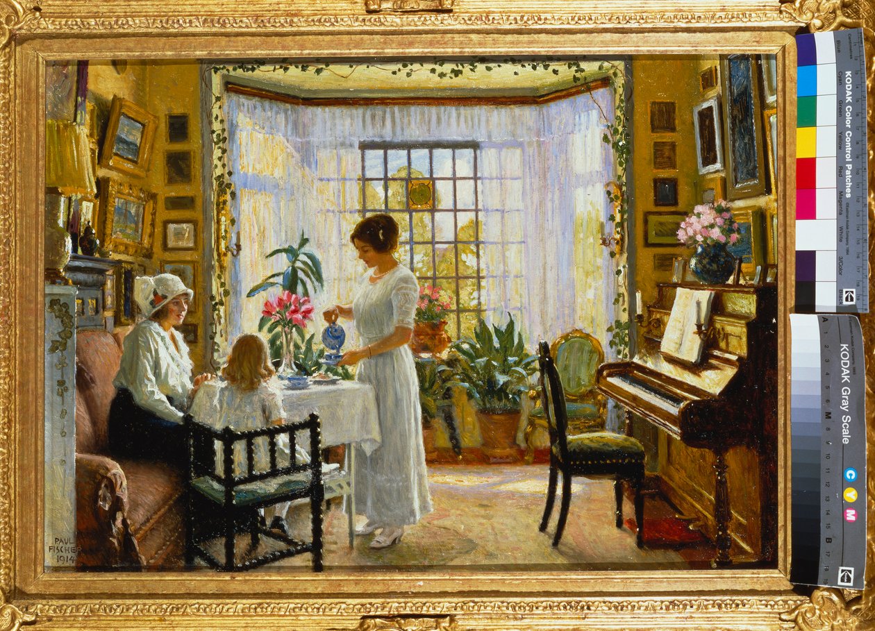 Eftermiddagste, 1914 af Paul Fischer