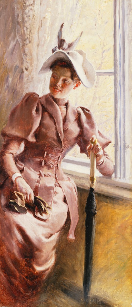 Ved vinduet, 1892 af Paul Fischer