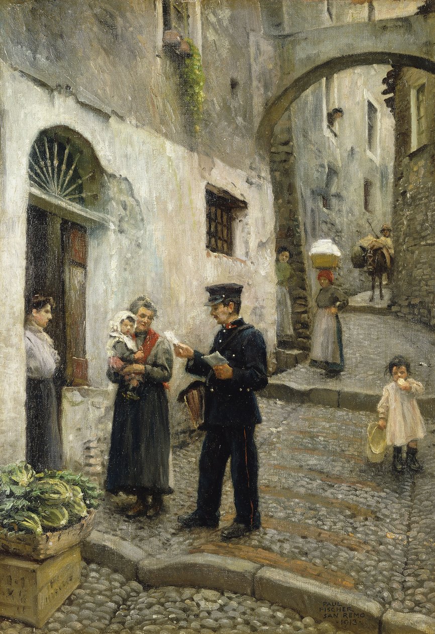 The Morning Post, 1913 af Paul Fischer