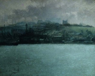 Rochester fra Medway af Paul Fordyce Maitland