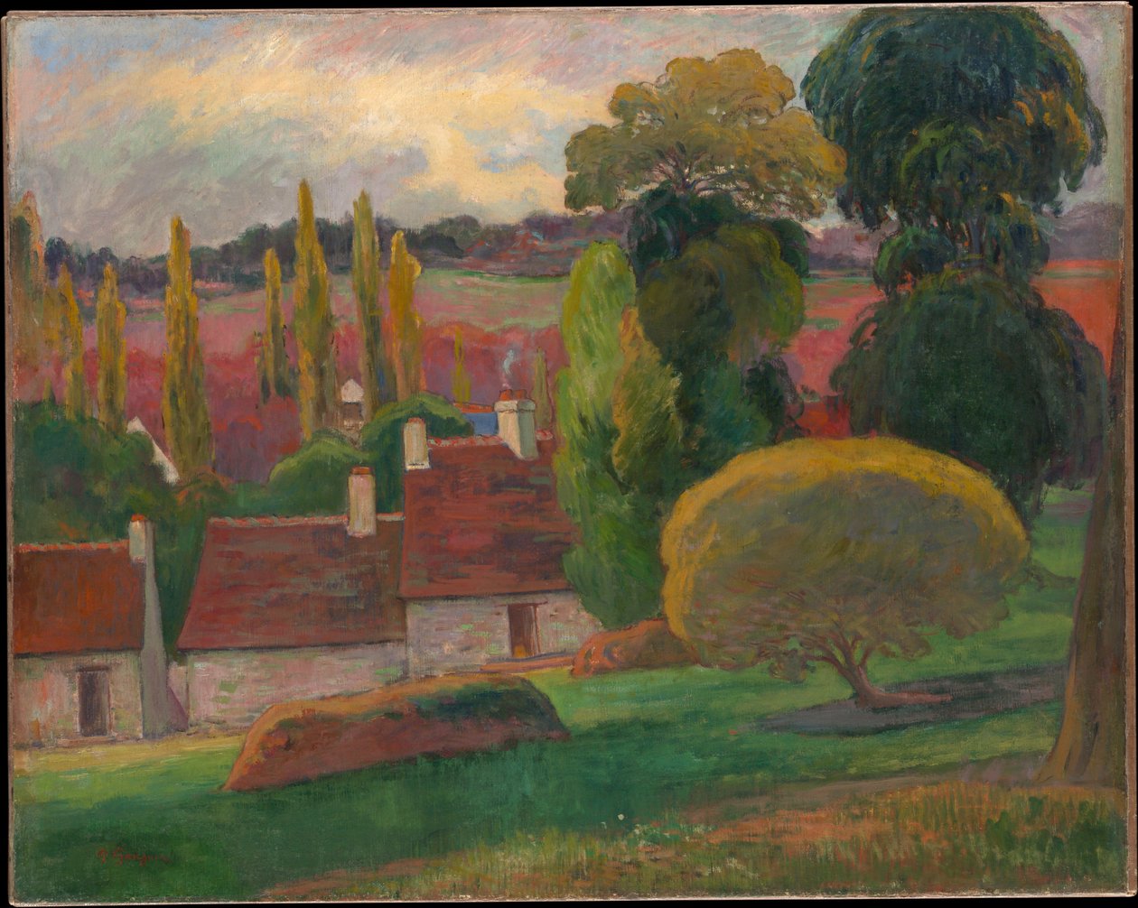 En gård i Bretagne af Paul Gauguin
