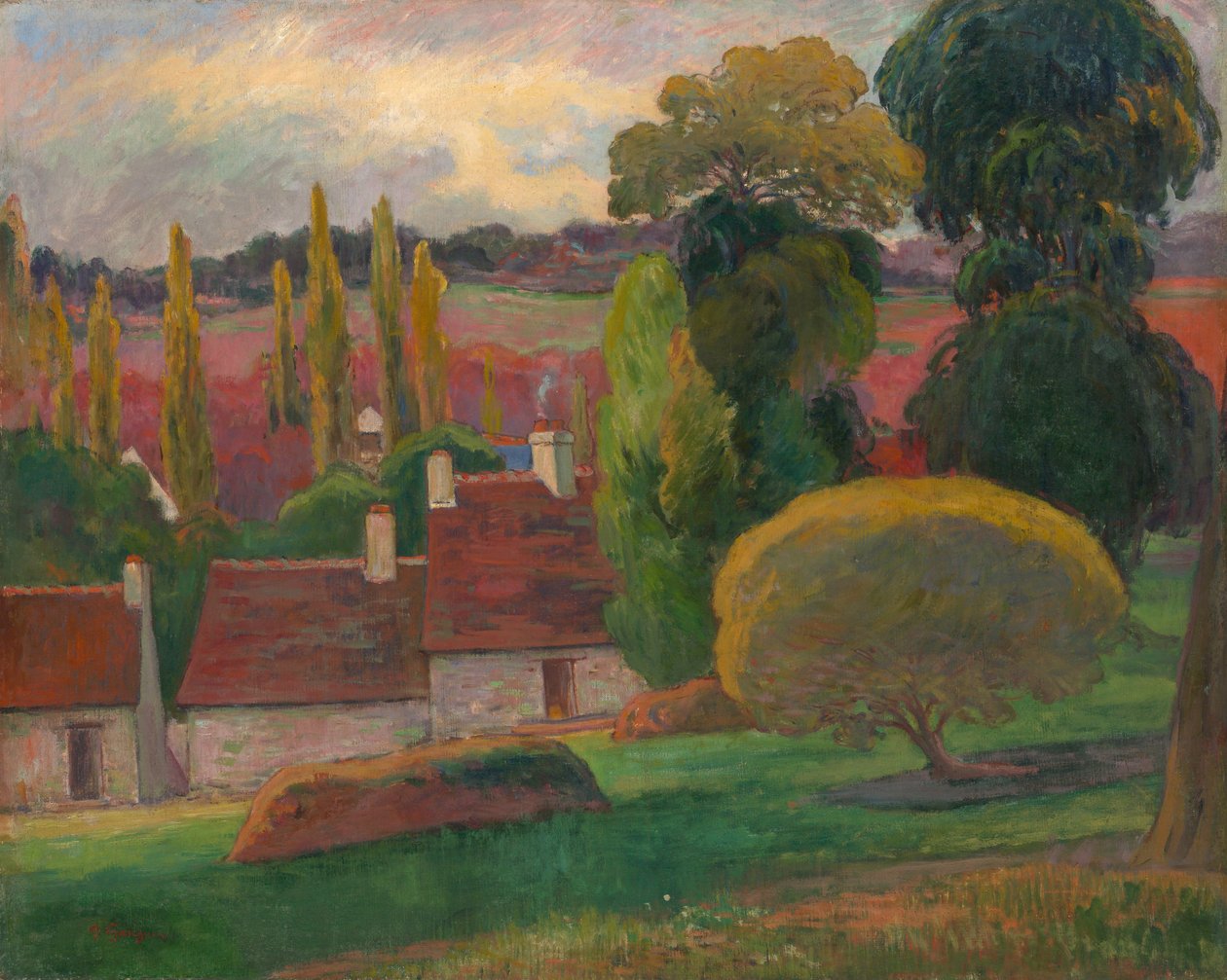 En gård i Bretagne, ca.1894 af Paul Gauguin