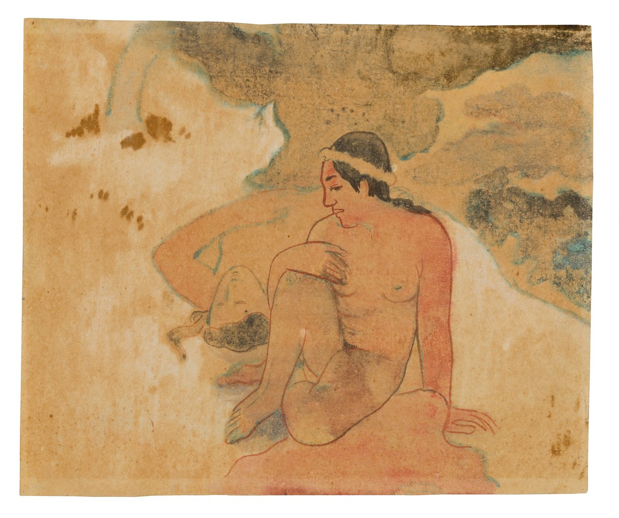 Aha oe feii? (Hvad! Er du jaloux?) af Paul Gauguin