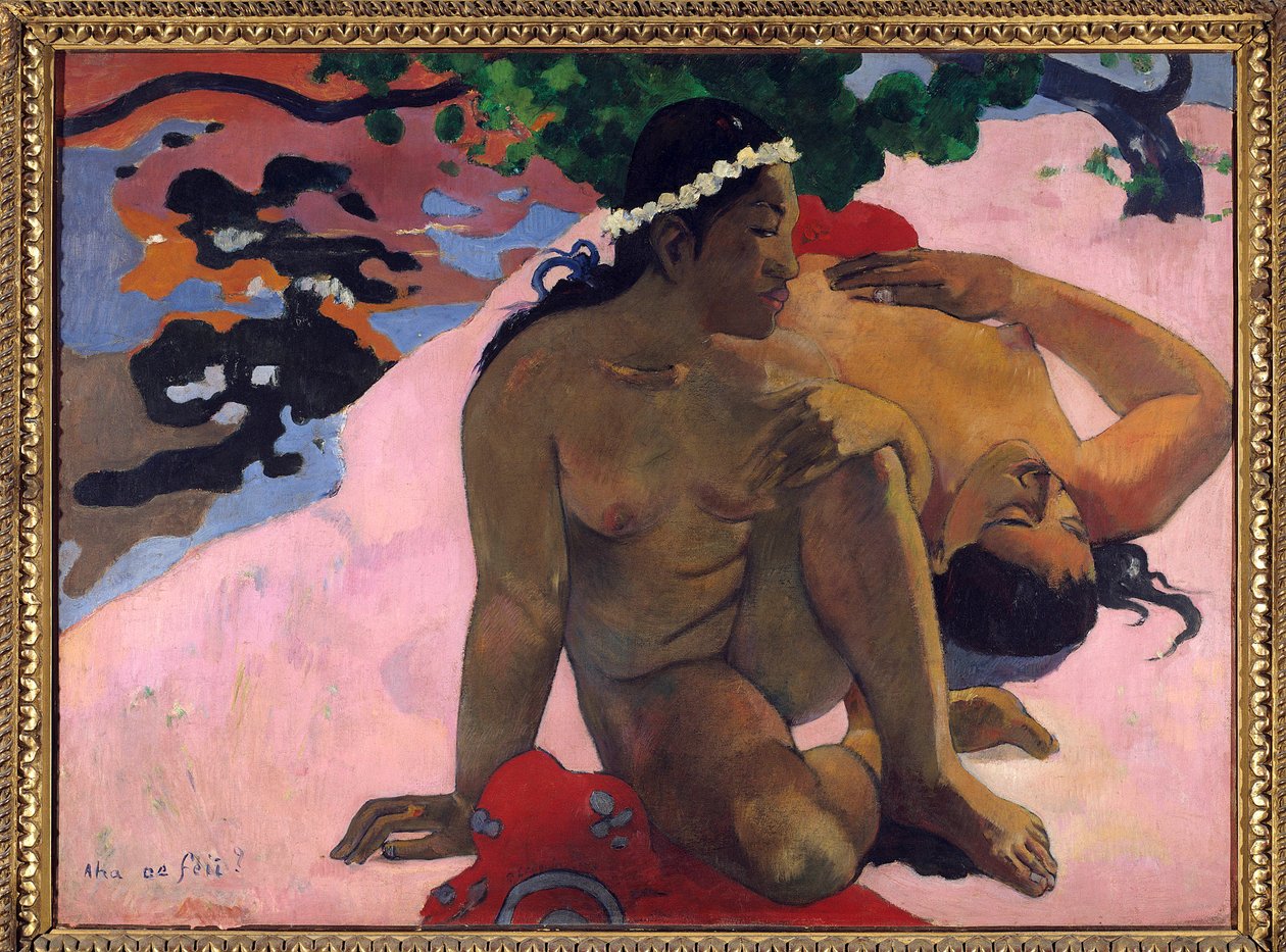 Aha oe feii eh, what you "re jealousdani af Paul Gauguin