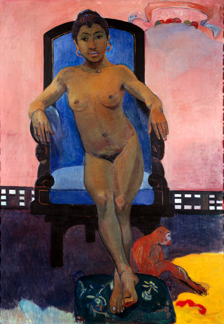 Judith Te Parry, Portræt af Anna Te Javanese, Maleri af Paul Gauguin (1848-1903) af Paul Gauguin
