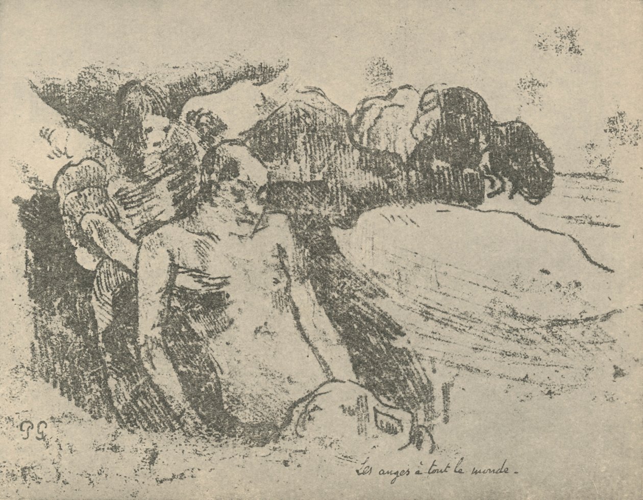 Engle for alle, 1936 af Paul Gauguin