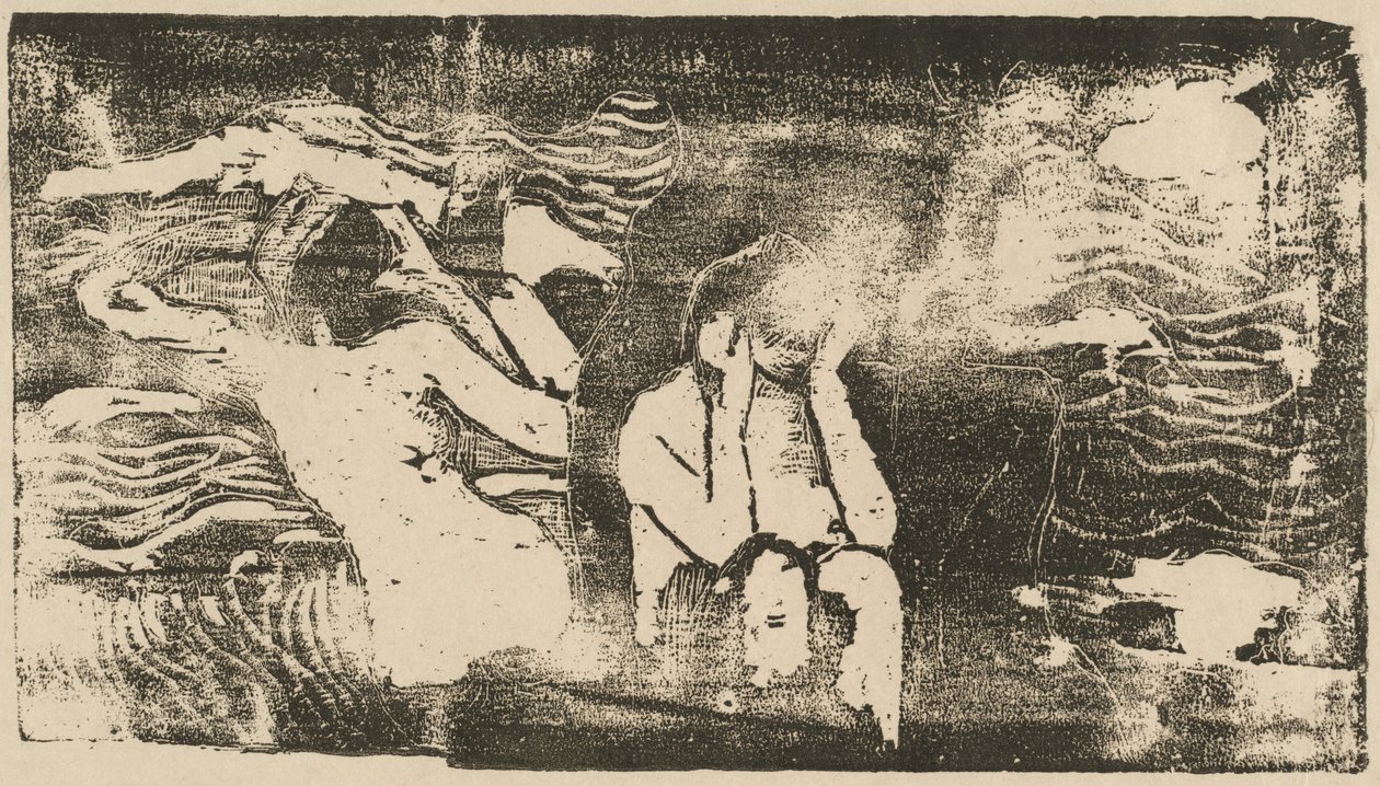 På Black Rocks Aux roches noires, i eller efter 1895. af Paul Gauguin