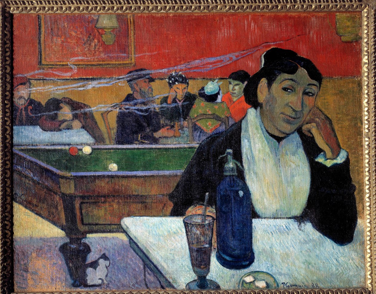 På cafeen (Arles) Maleri af Paul Gauguin (1848-1902) 1888 Moskva. Pushkin Museum af Paul Gauguin