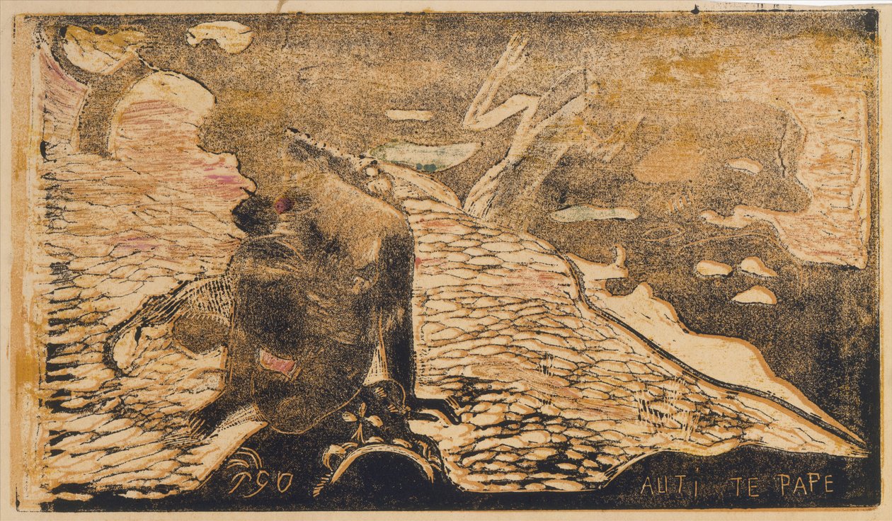 Auti Te Pape af Paul Gauguin