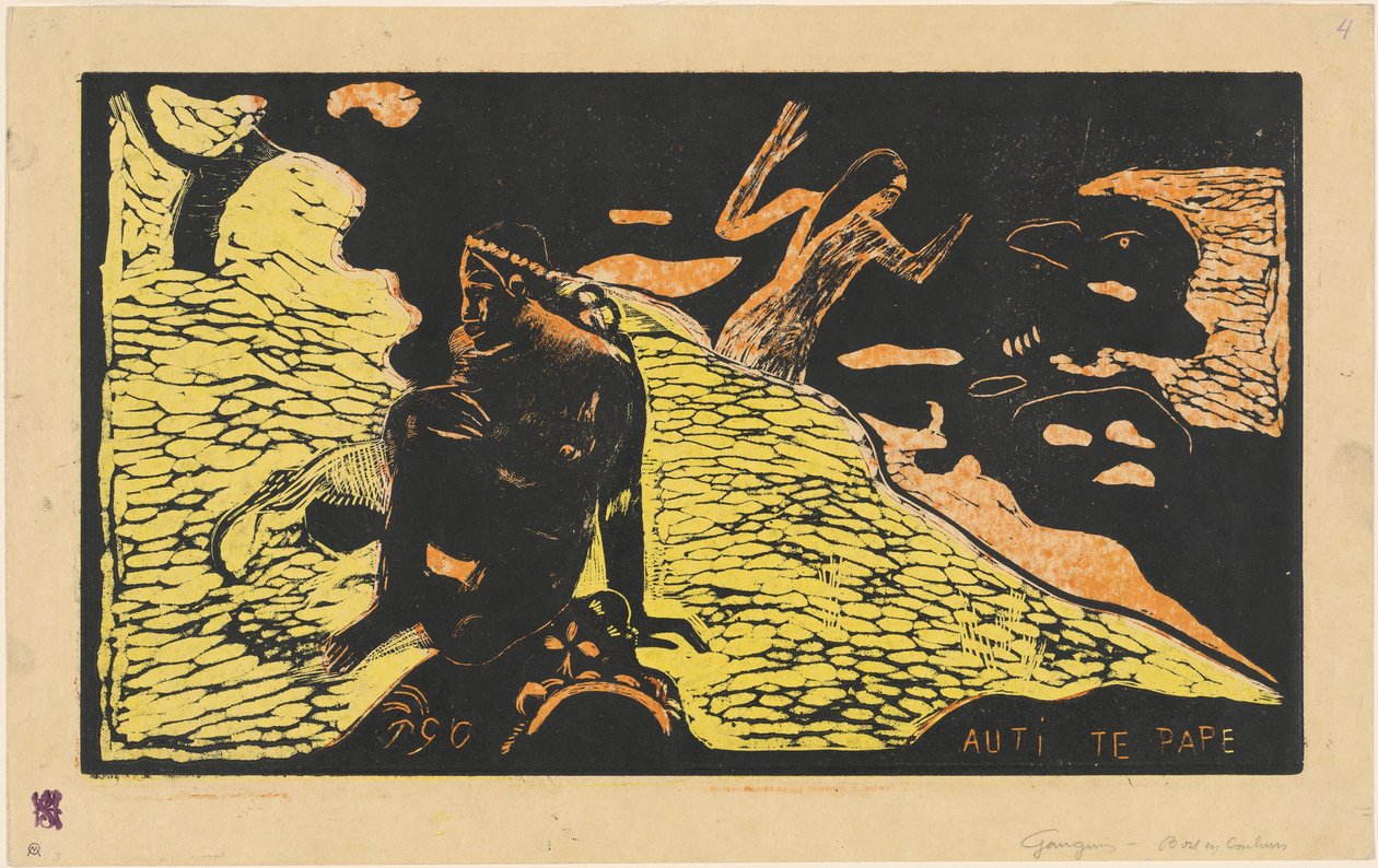 Auti te Pape (Kvinder ved floden) af Paul Gauguin