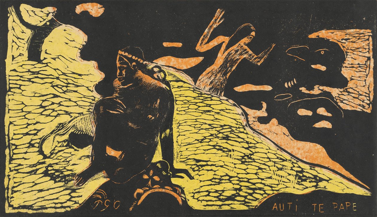 Auti te Pape kvinder ved floden, 18941895. af Paul Gauguin