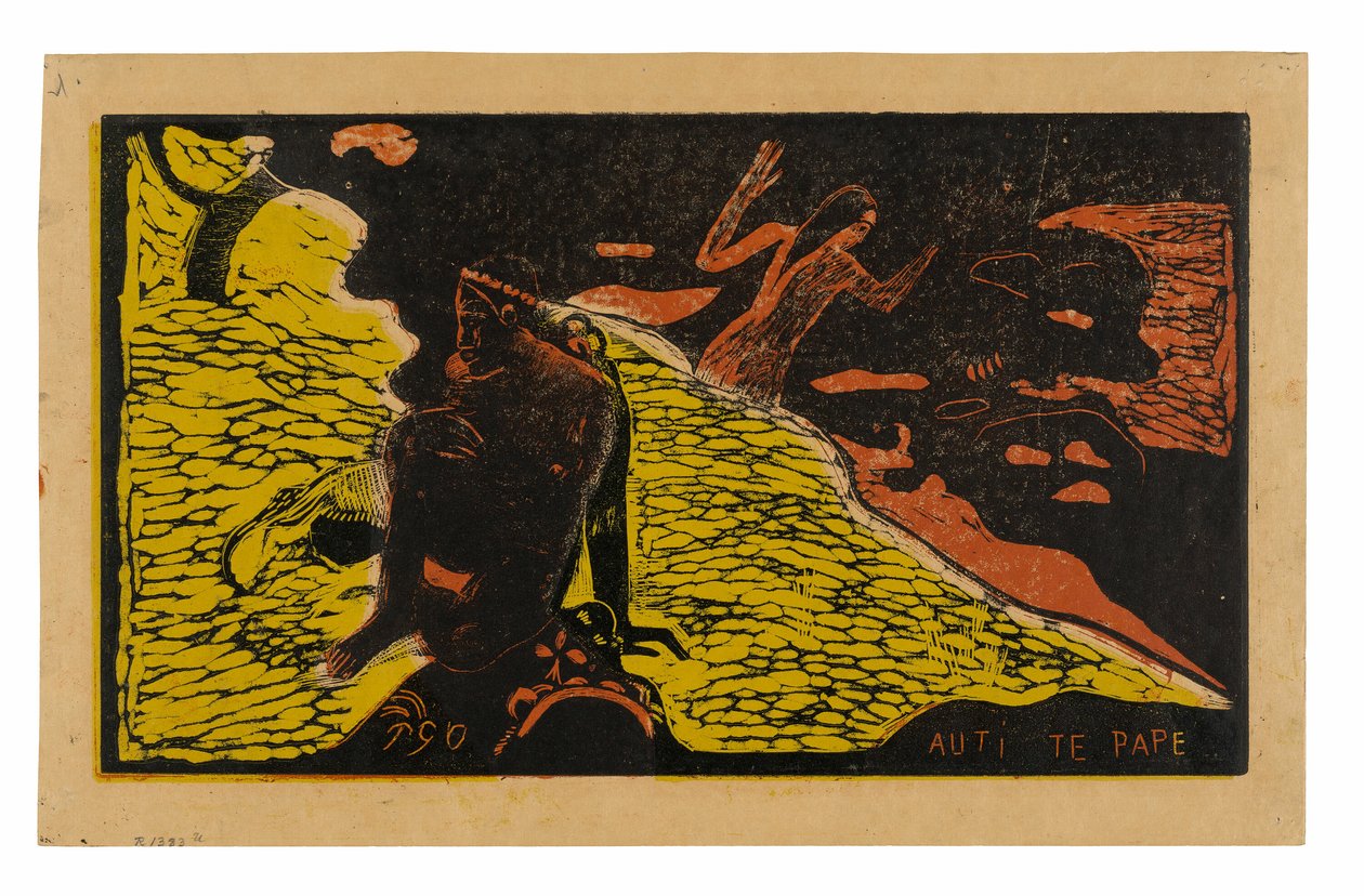Auti te pape (Kvinder ved floden), fra Noa Noa Suite af Paul Gauguin