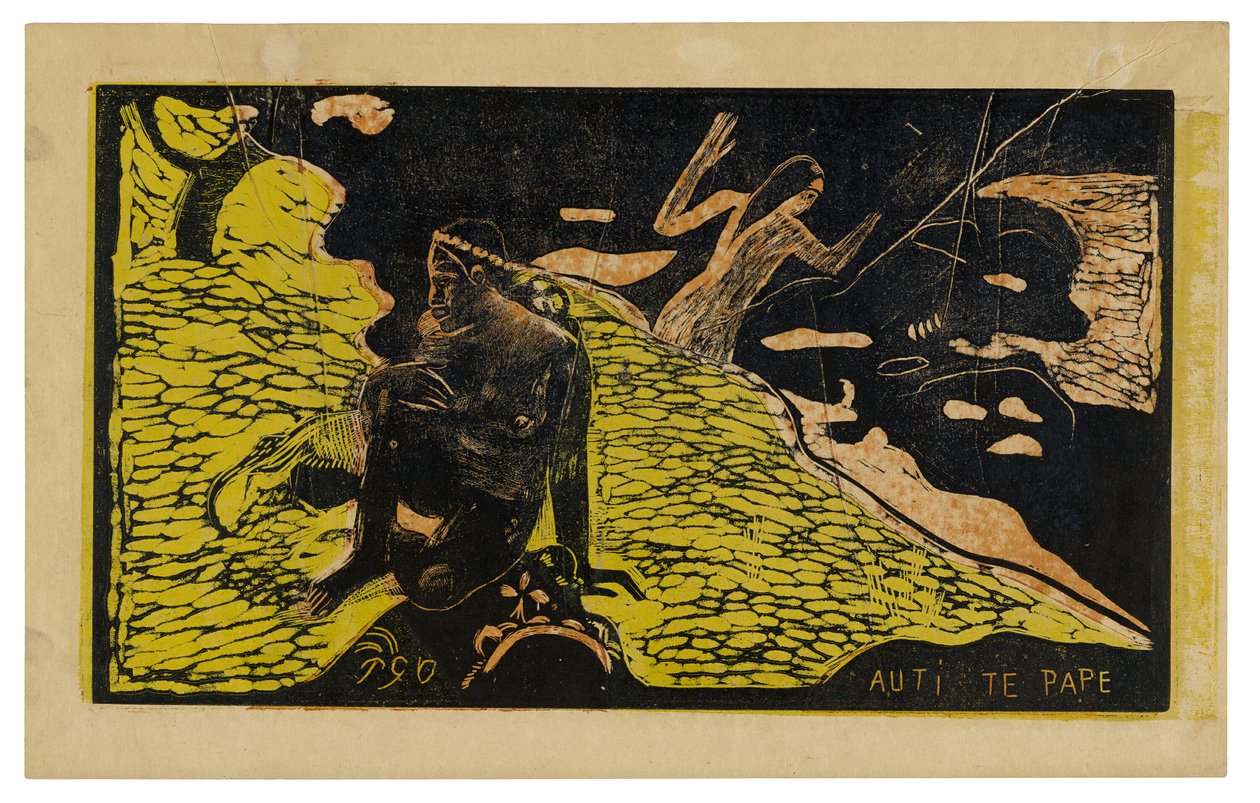 Auti te pape (Kvinder ved floden), fra Noa Noa Suite af Paul Gauguin