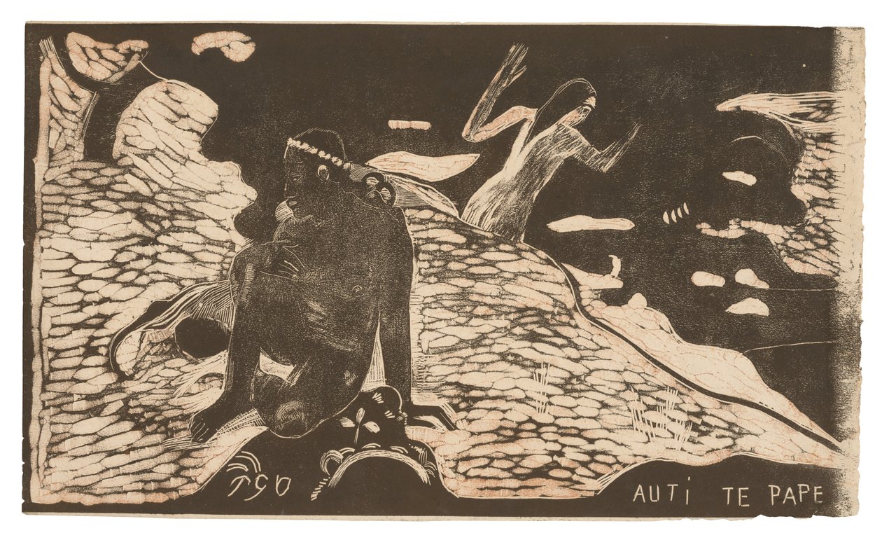 Auti te pape (Kvinder ved floden), fra Noa Noa Suite af Paul Gauguin