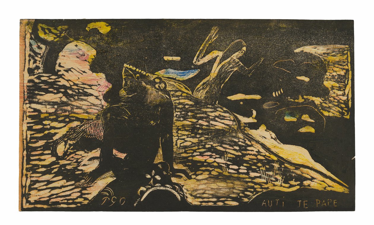 Auti te pape (Kvinder ved floden), fra Noa Noa-suiten af Paul Gauguin