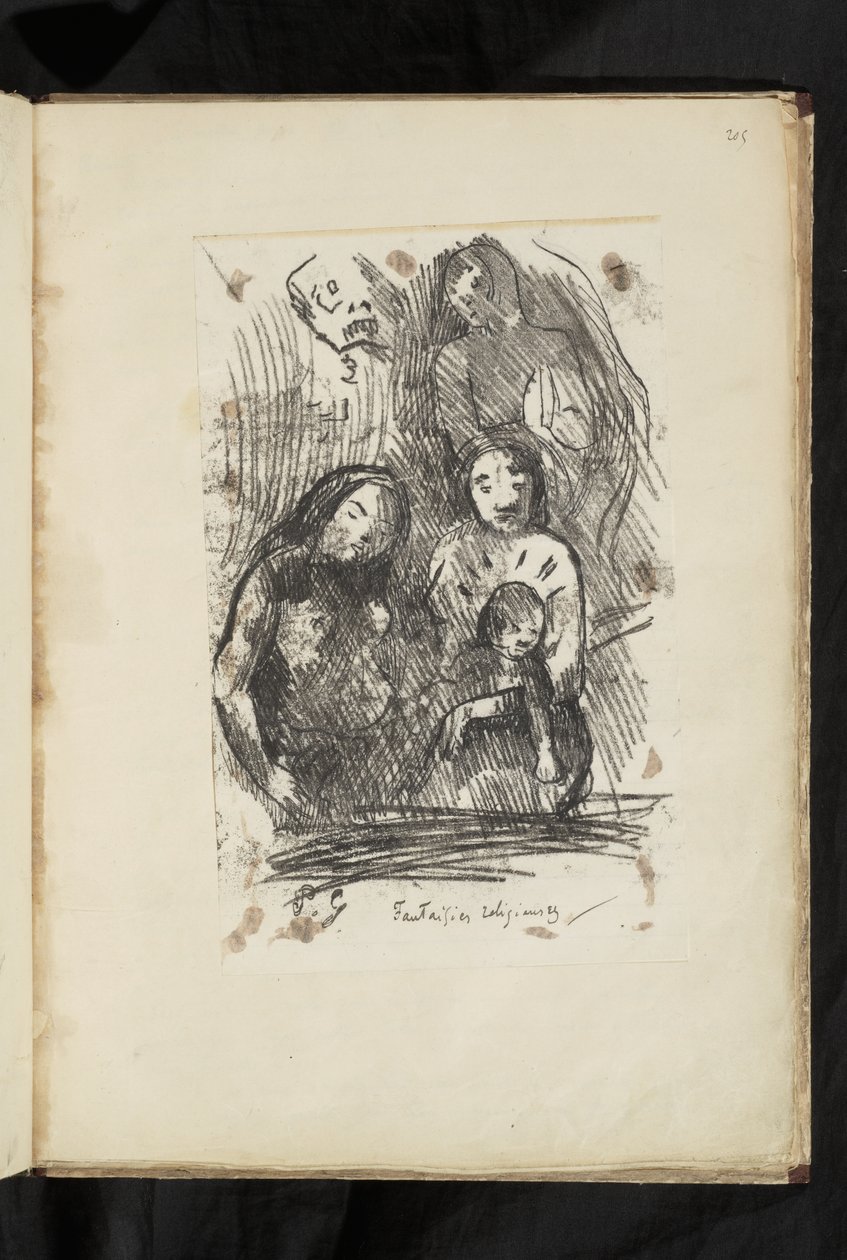 Før og efter - Nativity fragment af Paul Gauguin