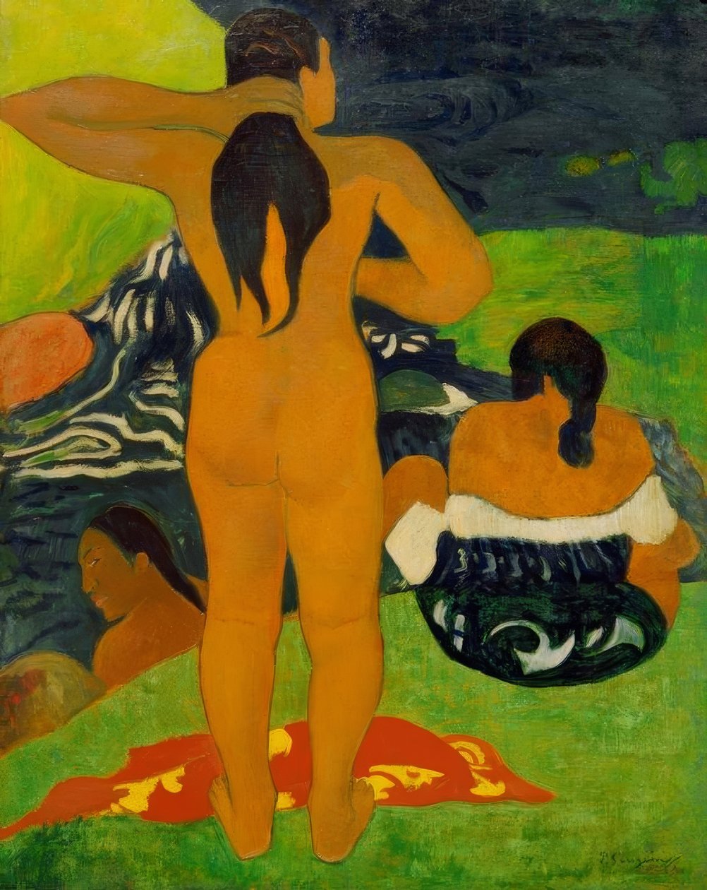 Badende tahitiske kvinder af Paul Gauguin