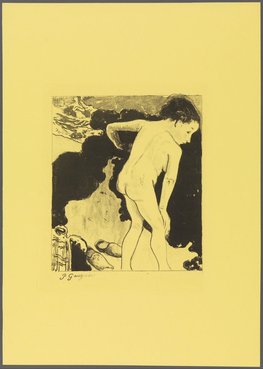 Badende in der Bretagne, aus der "Volpini Suite: Dessins lithographiques" af Paul Gauguin