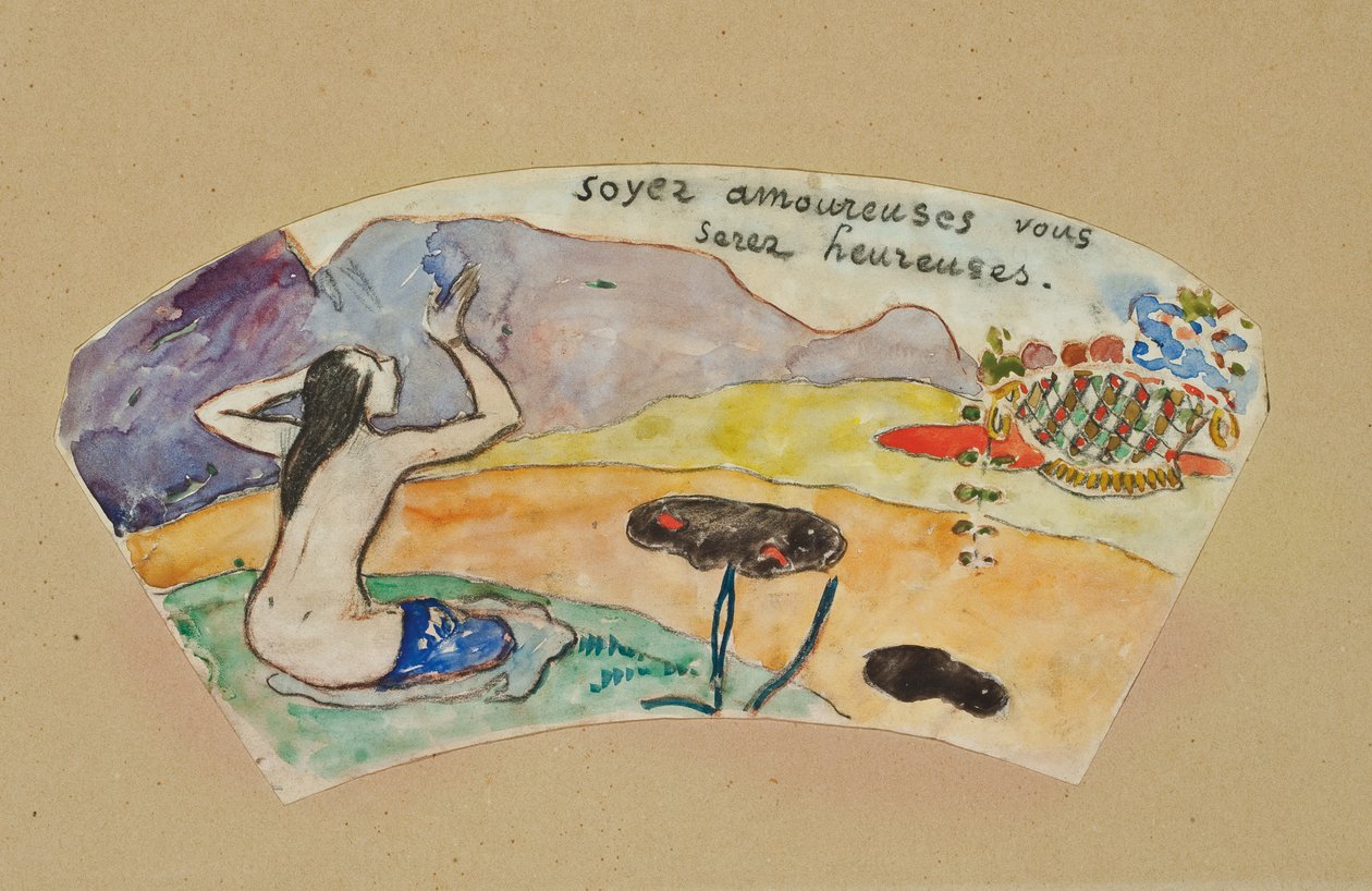 "Vær forelsket, du vil være glad" af Paul Gauguin