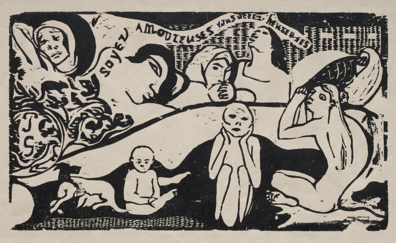 Vær forelsket, og du vil være lykkelig. af Paul Gauguin