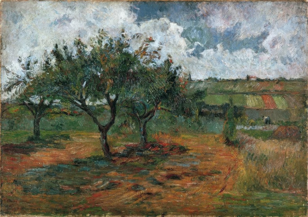 Blomstrende æbletræer af Paul Gauguin