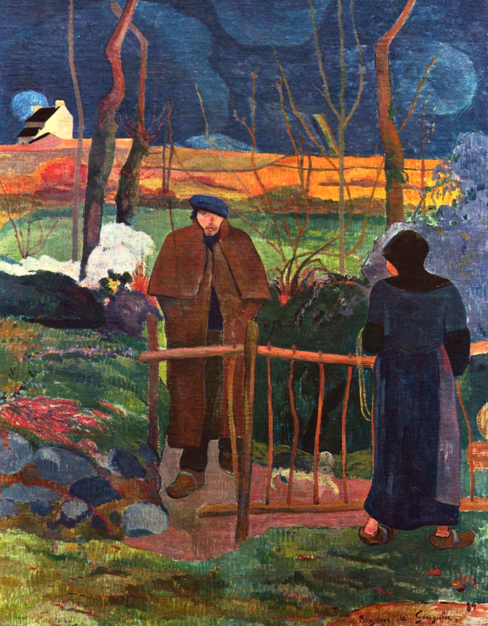Hej Monsieur Gauguin, 1889. af Paul Gauguin
