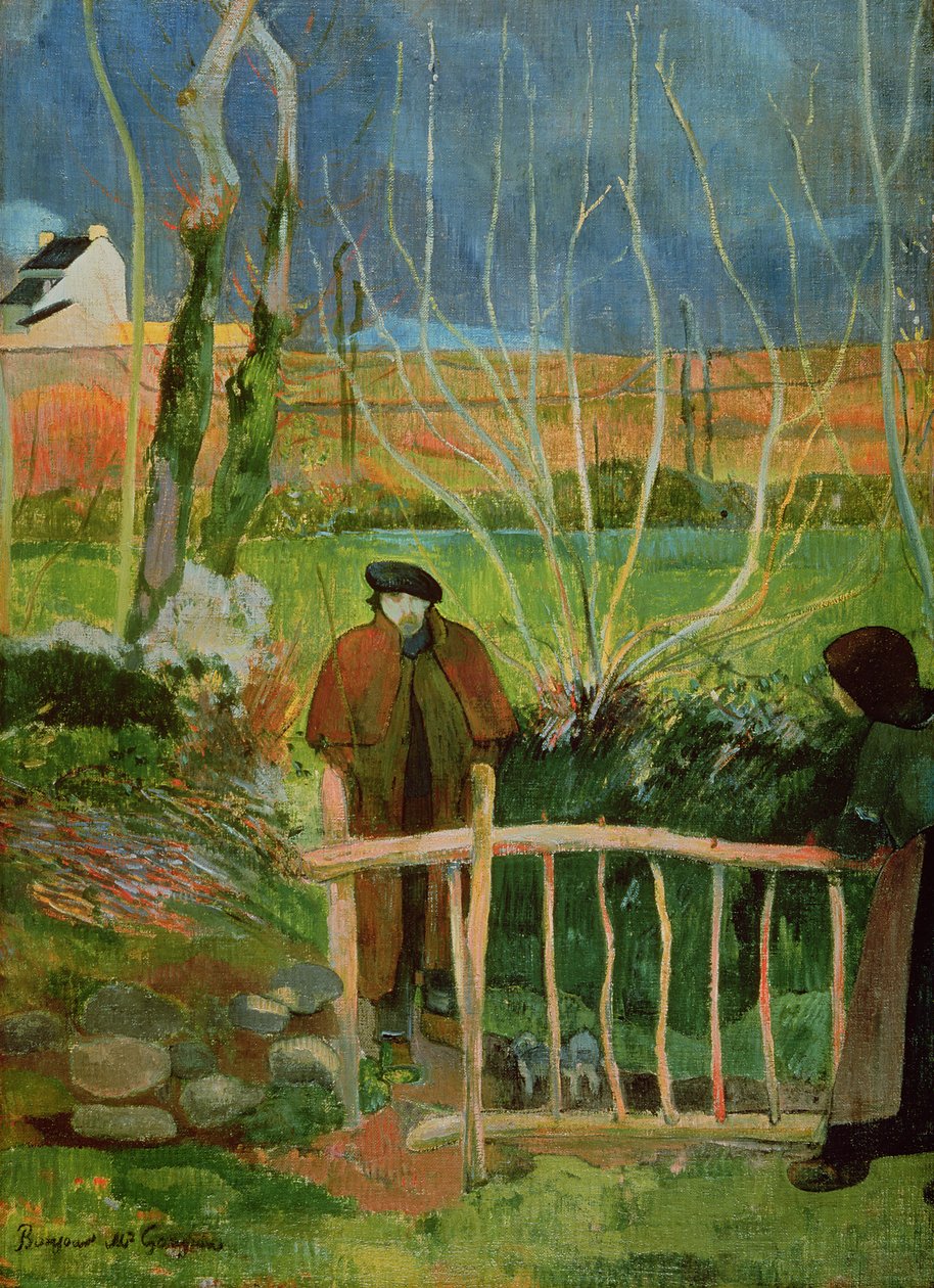 Hej Monsieur Gauguin, ca. 1889 (olie på lærred) af Paul Gauguin