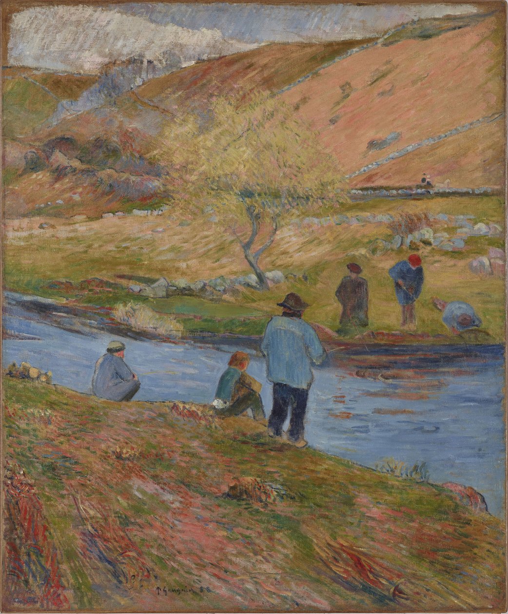 Bretonske fiskere, 1888. af Paul Gauguin