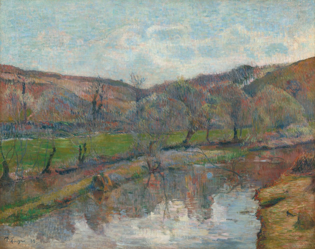 Bretagne Landskab af Paul Gauguin