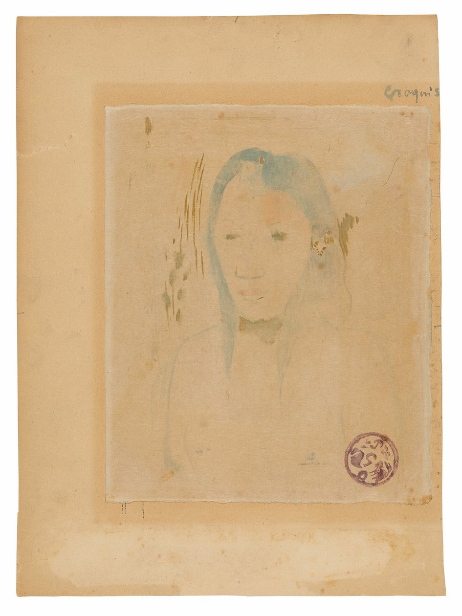 Buste af en Tahitiansk kvinde af Paul Gauguin