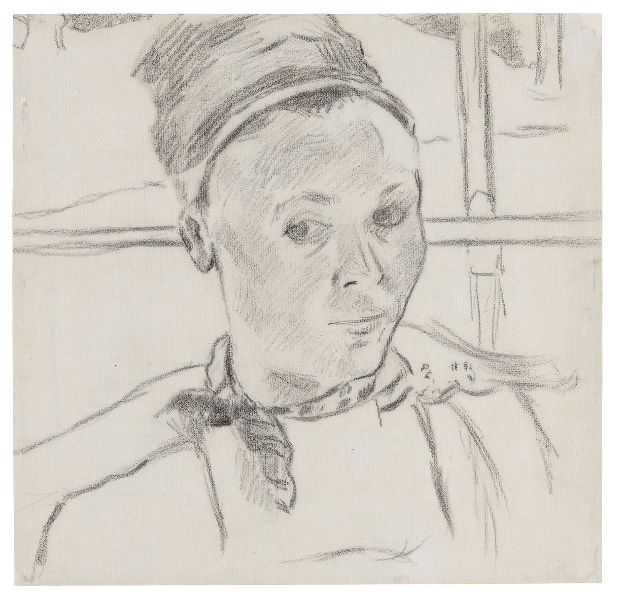 Buste af en ung bretonsk kvinde (muligvis Marie Lagadu) af Paul Gauguin