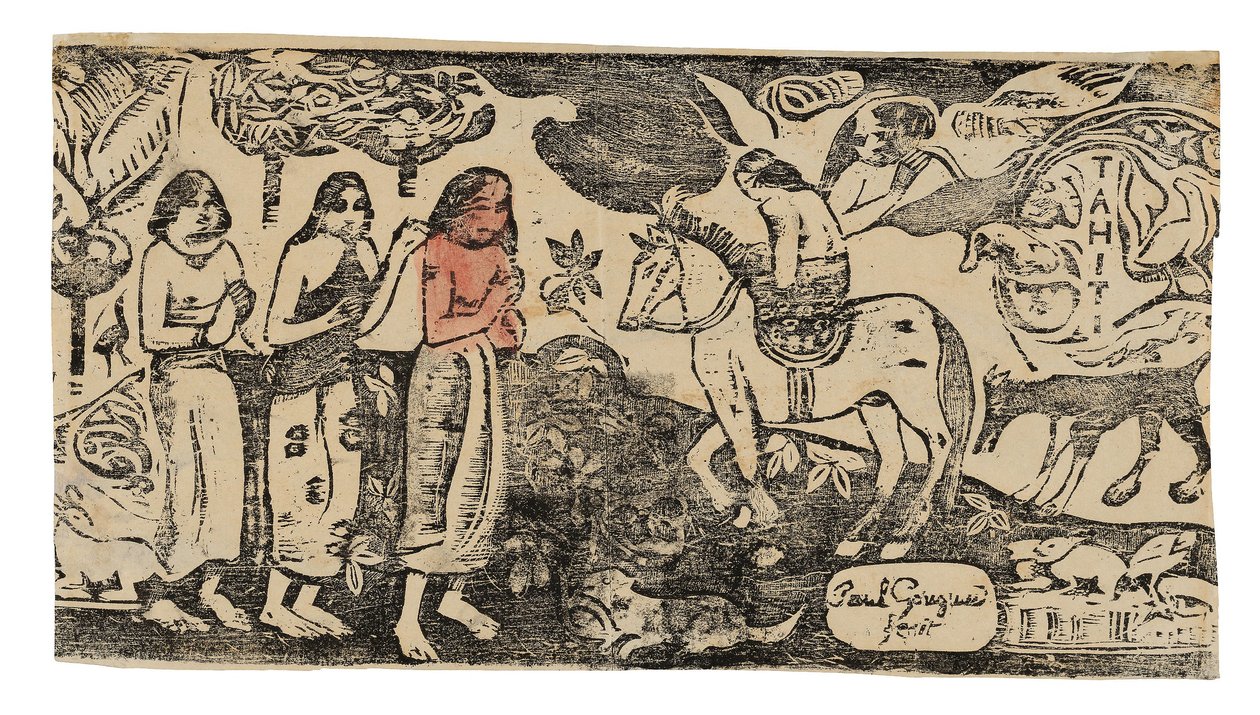 Asuinpaikan vaihto Late Woodblock Prints -sarjasta af Paul Gauguin